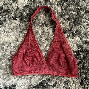 Deep mauve aerie halter bralette